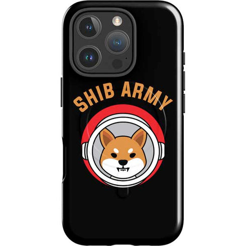 Shib Army Crypto iPhone 16 Pro Max Magsafe Impact Case